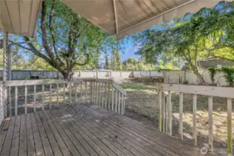 Back yard deck