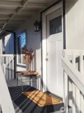 Side ENtry Porch thru gated entry, beside Green Belt
