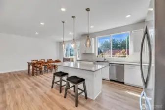 Top of stairs entering kitchen