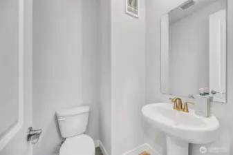Second floor half bath