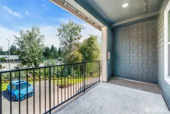 2nd floor balcony facing NE