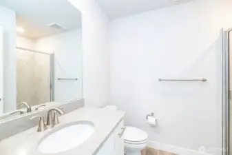 3/4 Bathroom on 1st floor