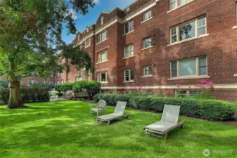 out door space can be used to picnic, lounge read a book in your private park like setting