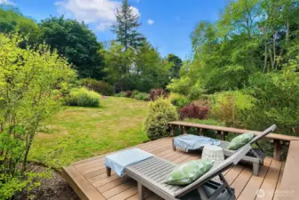 Lounge in your outdoor oasis.