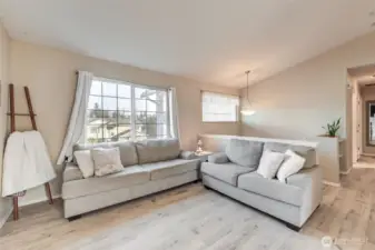 Durable vinyl plank flooring offers both comfort and convenience