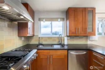 Well equipped kitchen...