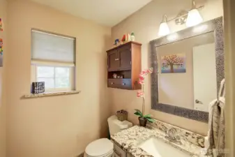 Powder room off the breakfast nook.