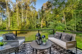 Deck off dining room