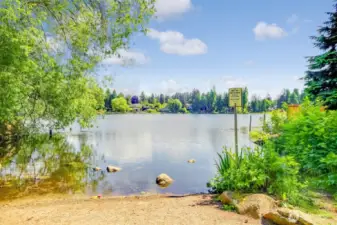 Enjoy a peaceful day at Haller Lake.