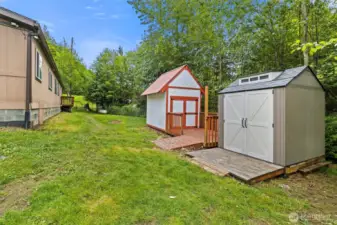 Shed and Well house