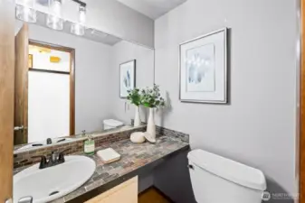 A half bath on this floor for you guests!