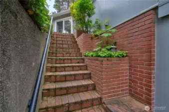 Stairway to the main entrance
