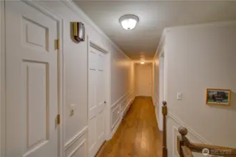 Hallway to the upstairs bedrooms and bathrooms.