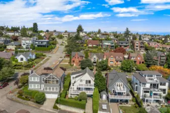 Aerial looking east