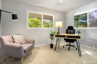 office or second bedroom on main level