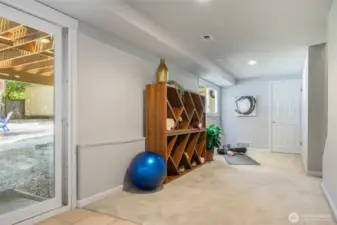 lower level workout space