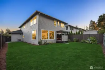Generous fenced side yard as well, with door access to the 3-car garage and gate.
