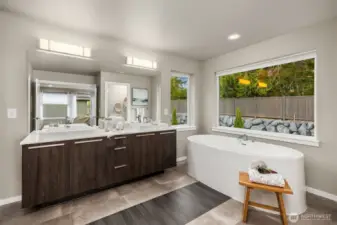Flooring inlay detail is an example of the luxury finishes of this home.