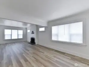 Great-room with living and formal dining space