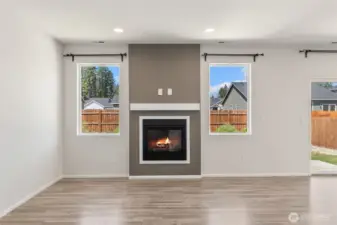 Cozy Gas Fireplace