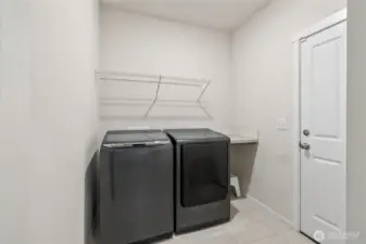 Utility room/mud room off the garage