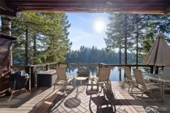 View of Haven Lake from main deck