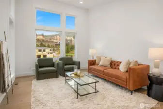 Upper floor rec room flex space