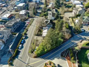 Aerial perspective  looking west