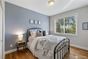 Lower level guest room.