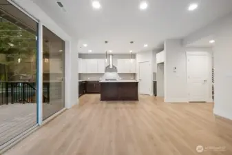 Entertain to your heart's content with this great room layout, and well-equipped kitchen.