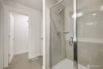 Large walk-in shower