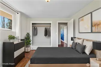 Virtually Staged bedroom 1