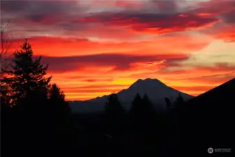 Mt Rainier Views from the Patio!