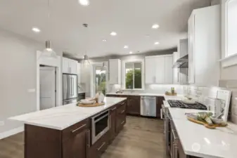 This kitchen is an entertainers dream!