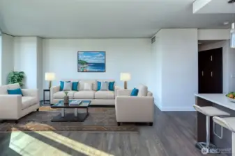 Virtually Staged Living Room