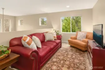 A spacious open loft can be used as a den, games room or office space. Take your pick!
