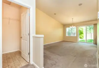 utility room & livingroom