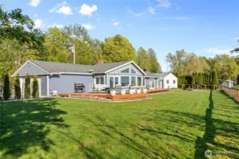 From the Northwest corner of the yard
