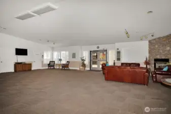 Clubhouse entertainment area