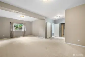 Another view of lower level rec room