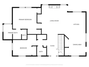 Main level floor plan