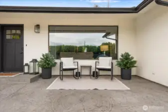 New stamped concrete patio