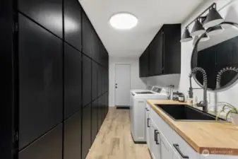 Utility room with ample storage