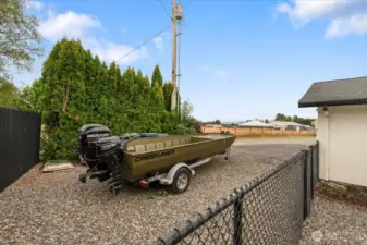 Fresh gravel for parking your toys