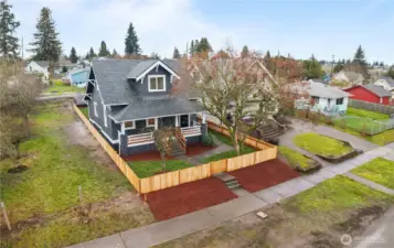 Beautiful Craftsman Home with Architectural Comp Roofing, Vinyl Windows, New Fencing/Sod/Bark. (Seller has seeded front curb area for grass)