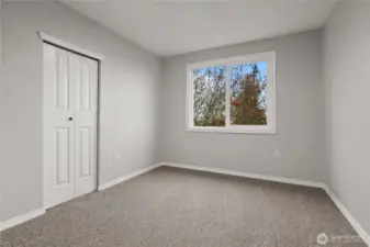 Bedroom #3 showing closet