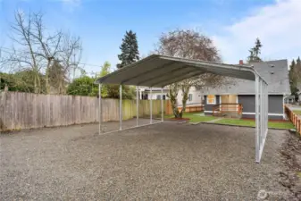 Alley Access and Room to add fencing/gates if you want!