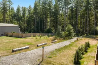 3 miles of walking trails right across the street