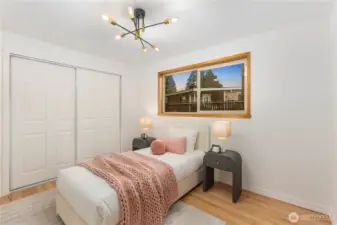 A fourth bedroom with ample closet space provides even more room and versatility