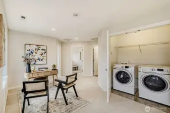 Spacious Landing Well Suited for a Den, Rec or Media Room